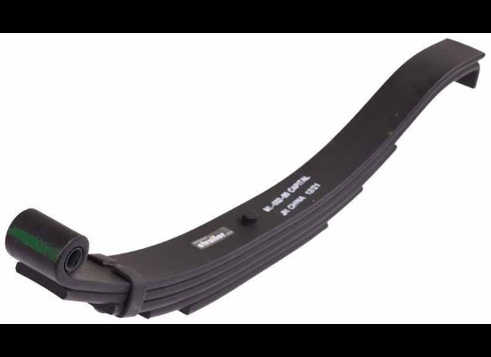 5 LEAF SLIPPER SPRING W/ HOOK END, SPRING EYE 9/16", 26-1/8"L X 2" W , FOR 7K AXLE