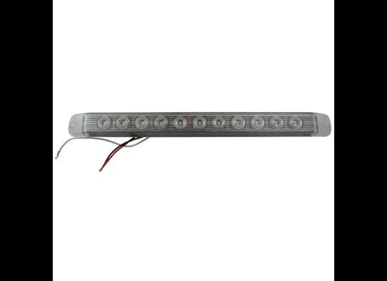 OPTRONICS LED COMBINATION TAIL LIGHT, CLEAR LENS LED, 11 DIODE, 17" X 1-1/2"