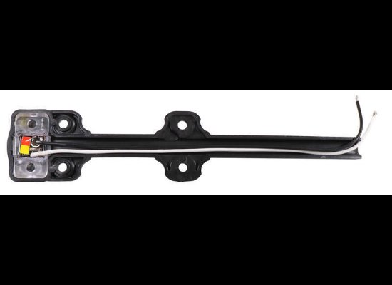 OPTRONICS LED FENDER LIGHT, ABS PLASTIC BASE, AMBER/RED CLEARANCE MARKER
