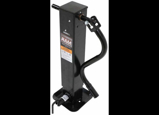 RAM SQUARE DIRECT WELD ON JACK, SPRING RETURN DROP LEG, 28-3/4" LIFT 12K LIFT , 12K SUPPORT,