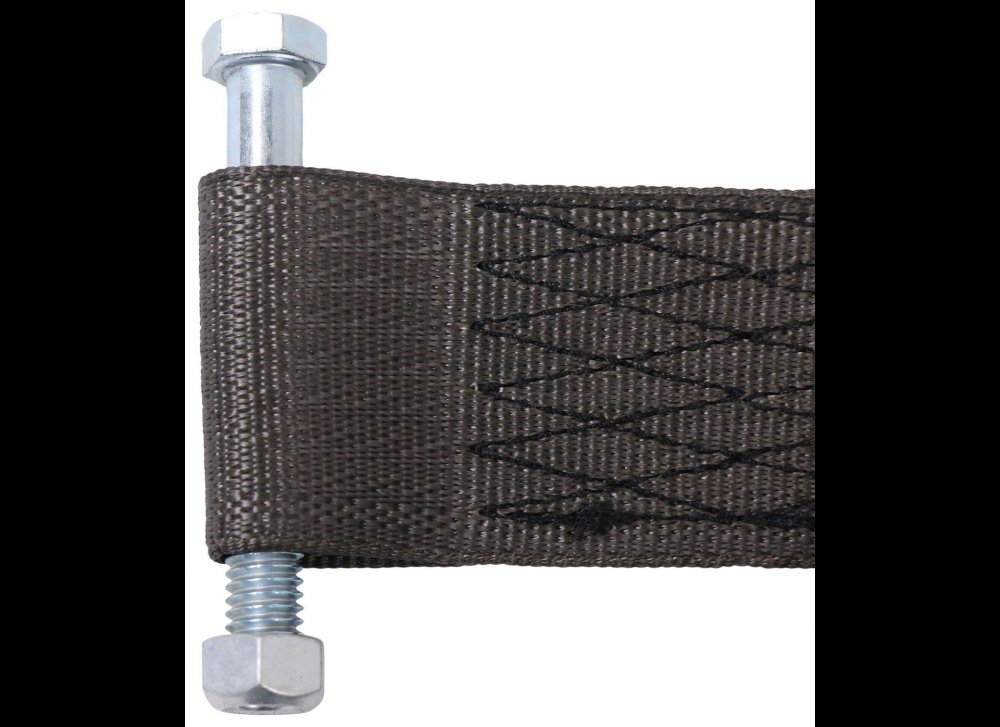REPLACEMENT HAND WINCH STRAP W/ SAFETY HOOK, 2" W X 25' L , 2,600lbs WLL , GRAY