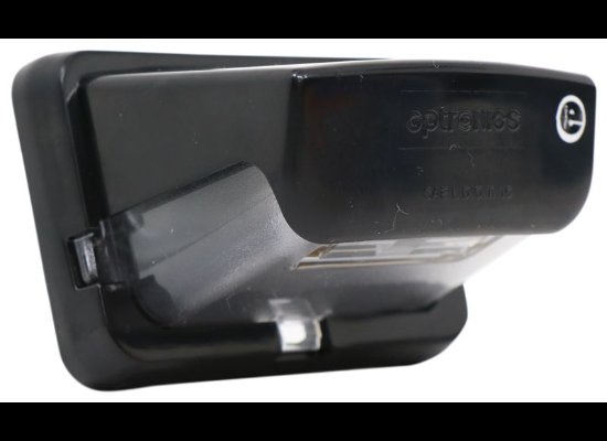 LED LICENSE PLATE LIGHT, SUBMERSIBLE, 3 DIODE, BLACK HOUSING, CLEAR LENS, 2 WIRE, 2-3/4"L X 1-7/8"W