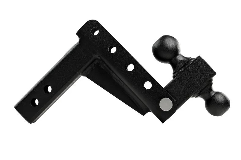 BULLETPROOF HITCHES 2-BALL MOUNT FOR 2" HITCH, 2" & 2-5/16" BALL, 6" DROP, 6" RISE, BLACK, - 10K