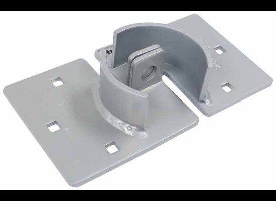 TRIMAX TRAILER DOOR HASP FOR PUCK LOCK, BOLT ON, 8-1/2" X 4-1/2" X 1-5/8"