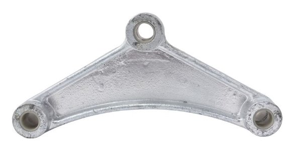 CE SMITH CURVED EQUALIZER FOR 1-3/4" DOUBE EYE SPRING, 7-3/4" LONG , 9/16" CENTER HOLE, GALVANIZED
