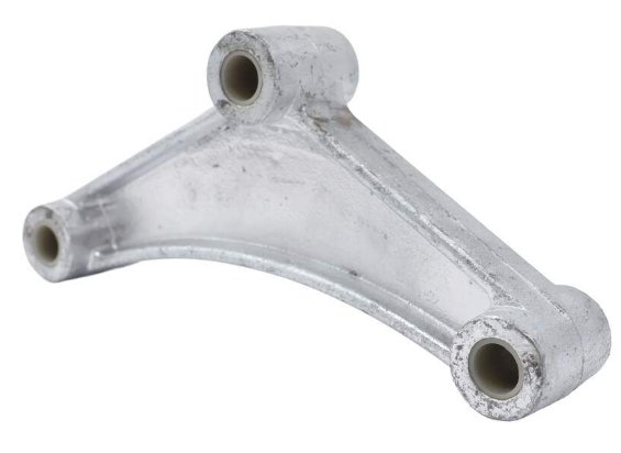 CE SMITH CURVED EQUALIZER FOR 1-3/4" DOUBE EYE SPRING, 7-3/4" LONG , 9/16" CENTER HOLE, GALVANIZED