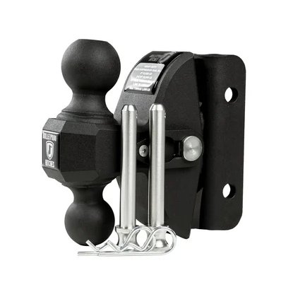 BULLETPROOF HITCHES HEAVY DUTY ROAD SUPPRESSOR DUAL BALL, 2" AND 2-5/16" BALL 22K MAX