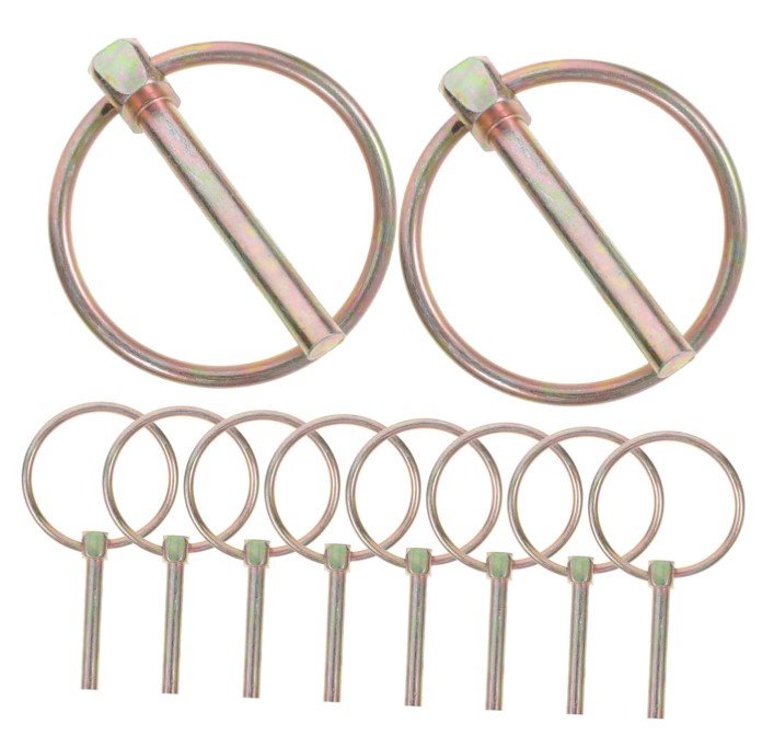 LOCK PIN RING, TRACTOR HITCH PIN, 1/4"X1-3/4", ZINC COATED