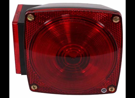 OPTRONICS/WESBAR INCANDESCENT 7 FUNCTION TAIL LIGHT, DRIVER SIDE, DS LEFT, RS 5-3/16" X 4-9/16"