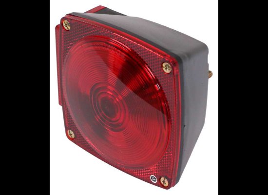 OPTRONICS/WESBAR INCANDESCENT 7 FUNCTION TAIL LIGHT, DRIVER SIDE, DS LEFT, RS 5-3/16" X 4-9/16"