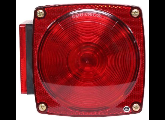 OPTRONICS/WESBAR INCANDESCENT 7 FUNCTION TAIL LIGHT, DRIVER SIDE, DS LEFT, RS 5-3/16" X 4-9/16"