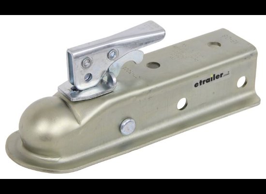 RAM 2" BALL TRAILER COUPLER, TRIGGER LATCH, 3.5K ZINC COATED, 2" SQUARE TONGUE