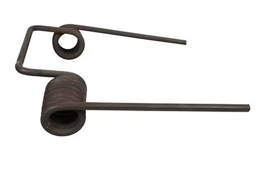 HEAVY RAMP SPRING, DOUBLE TORSION, 180 POSITION 0.437 DIAMETER ROD, 1-3/4" COIL SHAFT SIZE