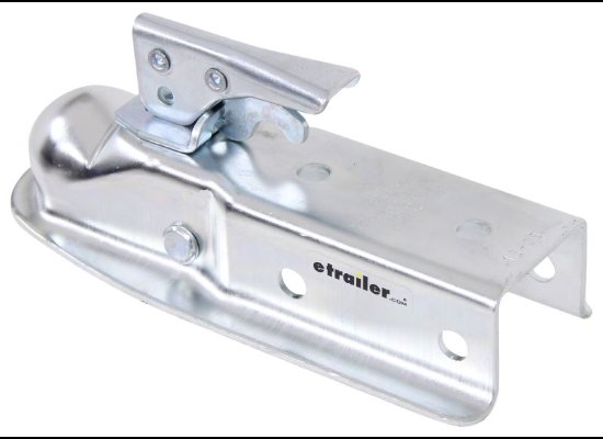 RAM 2" BALL TRAILER COUPLER, TRIGGER LATCH, 3.5K ZINC COATED, 2-1/2" SQUARE TONGUE