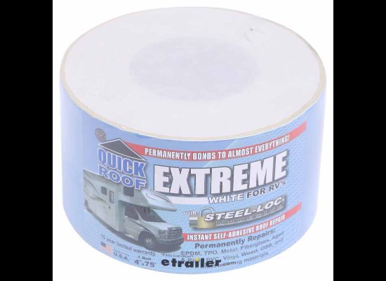 QUICK ROOF - ROOF TAPE FOR ENCLOSED TRAILERS 75' X 4" - WHITE, SOLD PER ROLL