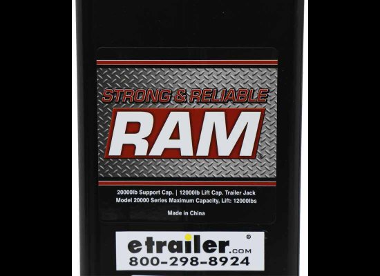 RAM SQUARE DIRECT WELD ON JACK, SPRING RETURN DROP LEG, 26-1/2" LIFT 12K LIFT , 20K SUPPORT