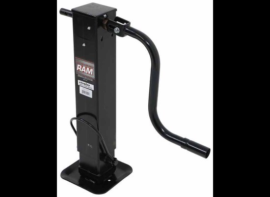 RAM SQUARE DIRECT WELD ON JACK, SPRING RETURN DROP LEG, 26-1/2" LIFT 12K LIFT , 20K SUPPORT