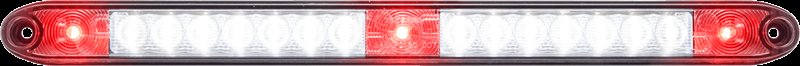 LED TRAILER TAIL LIGHT, ID BAR, RED LED AND WHITE LED UTILITY LIGHT, 17 DIODE, 15-1/2"X1"