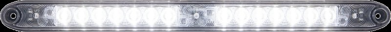 LED TRAILER TAIL LIGHT, ID BAR, RED LED AND WHITE LED UTILITY LIGHT, 17 DIODE, 15-1/2"X1"