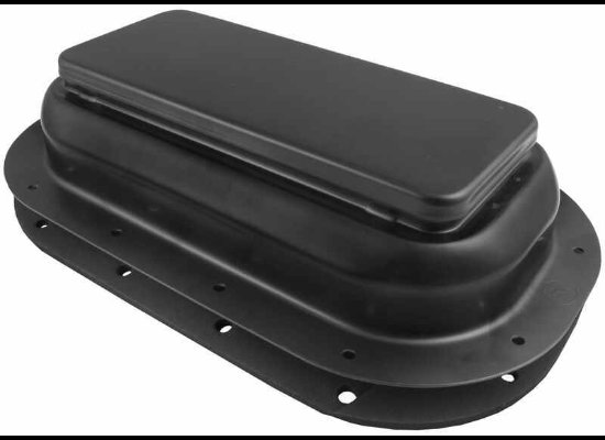 Replacement Exterior Pop-Up Roof Vent - Steel - 13-1/2" x 8" - Black