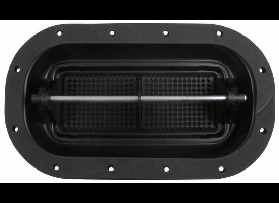 Replacement Exterior Pop-Up Roof Vent - Steel - 13-1/2" x 8" - Black