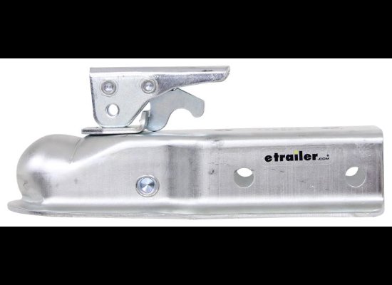 RAM 2" BALL TRAILER COUPLER, TRIGGER LATCH, 8K ZINC COATED, 3" SQUARE TONGUE