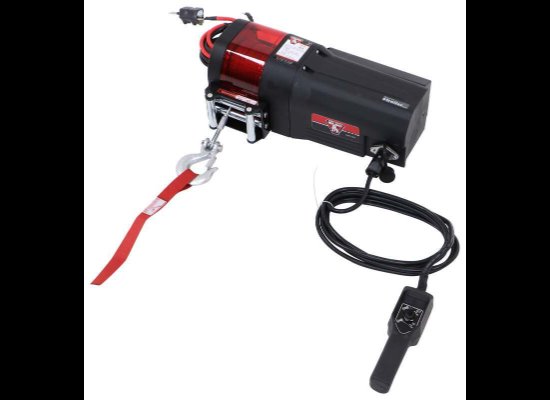 BULLDOG UTILITY WINCH, WIRE ROPE 50', ROLLER FAIRLEAD, 2.5K