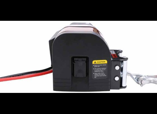 BULLDOG UTILITY WINCH, WIRE ROPE 50', ROLLER FAIRLEAD, 2.5K