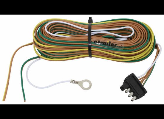 30' 4-WAY 4-FLAT TRAILER ELECTRICAL HARNESS, 4 WAY , 4 PIN