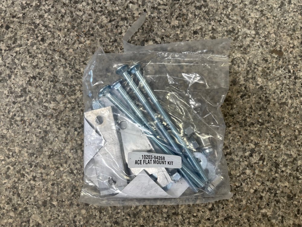 ALUMA TONGUE WINCH MOUNT ASSEMBLY WITH MOUNTING HARDWARE, WINCH PLATE