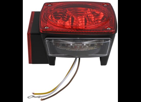 MICRO FLEX LED TRAILER TAIL LIGHT, 7 FUNCTION, SQUARE, 20 DIODE DRIVER SIDE, DS LEFT 5-1/4" x 5
