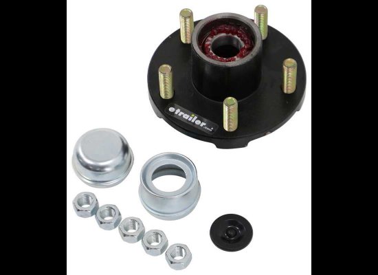 IDLER HUB ASSEMBLY - 5 ON 4.5 5X4.5, FOR 2.2K AXLES, BT8 SPINDLE, 1/2" STUDS