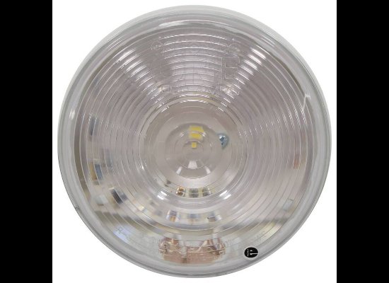 4-1/4" ROUND LED CLEAR / WHITE TRAILER LIGHT, 1 DIODE, CLEAR LENS