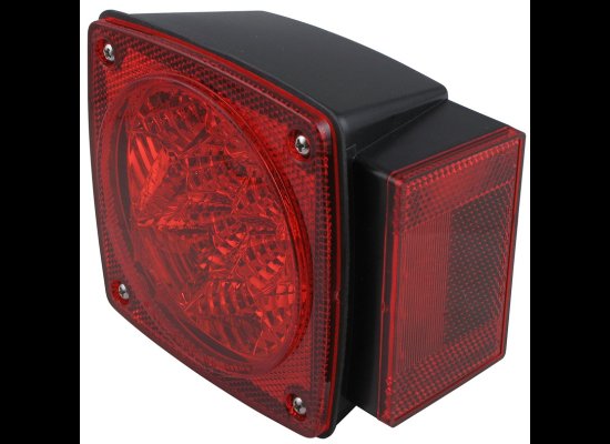 MICRO FLEX LED TRAILER TAIL LIGHT, 6 FUNCTION, SQUARE, 18 DIODE PASSENGER SIDE, PS RIGHT 5-1/4" x 5"