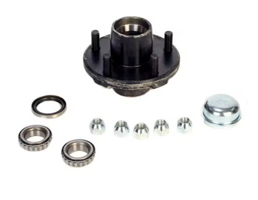 IDLER HUB ASSEMBLY - 5 ON 4.5 5X4.5, FOR 2.2K AXLES, BTR SPINDLE, 1/2" STUDS
