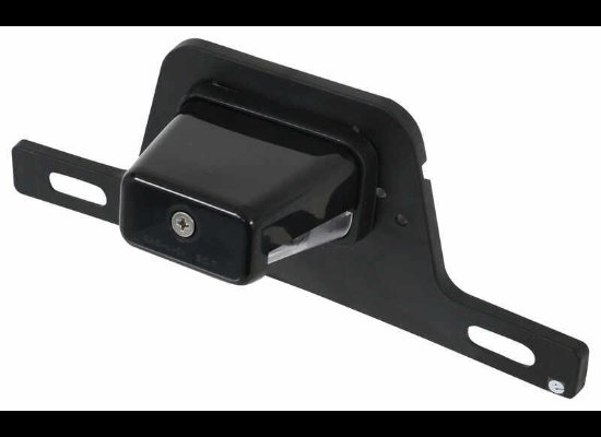LED TRAILER LICENSE PLATE LIGHT WITH BRACKET - 5 DIODE, BLACK ABS, CLEAR LENS, 8-5/8"X3-1/4"