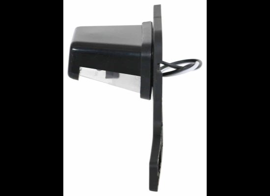 LED TRAILER LICENSE PLATE LIGHT WITH BRACKET - 5 DIODE, BLACK ABS, CLEAR LENS, 8-5/8"X3-1/4"