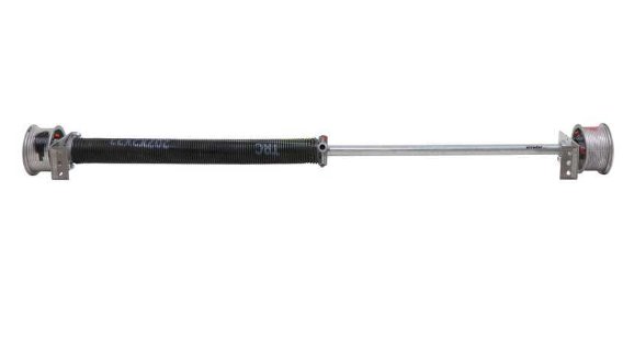 SINGLE CONVENTIONAL RAMP SPRING ASSEMBLY FOR 5' WIDE ENCLOSED TRAILER - 85lbs CAP, 32" - 56" DOOR