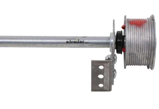 SINGLE CONVENTIONAL RAMP SPRING ASSEMBLY FOR 5' WIDE ENCLOSED TRAILER - 85lbs CAP, 32" - 56" DOOR