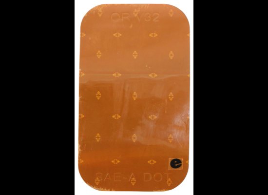 Oralite Reflector for Truck or Trailer - 3-1/2" x 2" Rectangle - Stick On - Orange - Qty 1