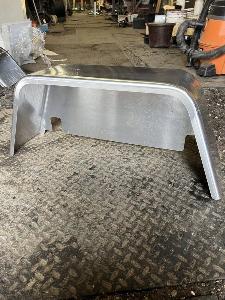 FAB, ALUMINUM FENDER, 9X14.25X34, SINGLE AXLE