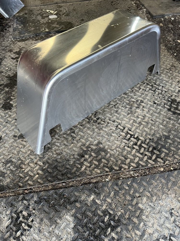 FAB, ALUMINUM FENDER, 9X14.25X34, SINGLE AXLE