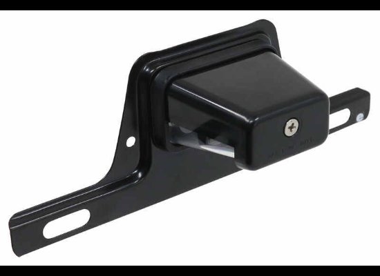 LED TRAILER LICENSE PLATE LIGHT WITH BRACKET - 5 DIODE, BLACK, STEEL, CLEAR LENS, 8-5/8"X3-1/4"