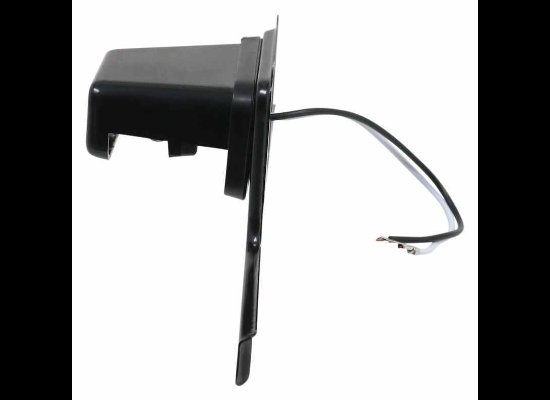 LED TRAILER LICENSE PLATE LIGHT WITH BRACKET - 5 DIODE, BLACK, STEEL, CLEAR LENS, 8-5/8"X3-1/4"