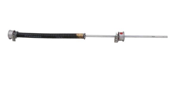 SINGLE CONVENTIONAL RAMP SPRING ASSEMBLY FOR 7' WIDE ENCLOSED TRAILER - 150lbs CAP, 43" - 79" DOOR