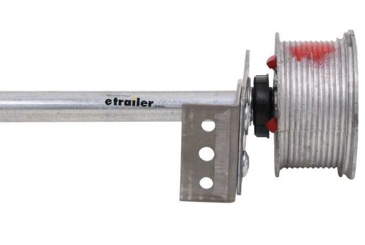 SINGLE CONVENTIONAL RAMP SPRING ASSEMBLY FOR 7' WIDE ENCLOSED TRAILER - 150lbs CAP, 43" - 79" DOOR