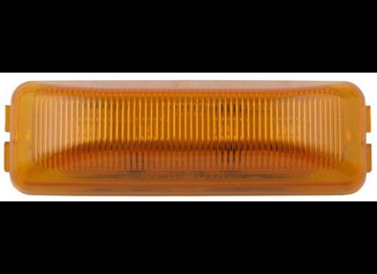 OPTRONICS AMBER THINLINE LED TRAILER CLEARANCE AND SIDE MARKER LIGHT RECTANGLE 4 DIODE
