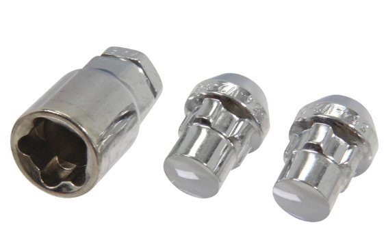 TPP - TRAILER WHEEL BOLT LOCK SET 1/2"-20, INCLUDES 2 WHEEL LOCKS AND 1 KEY