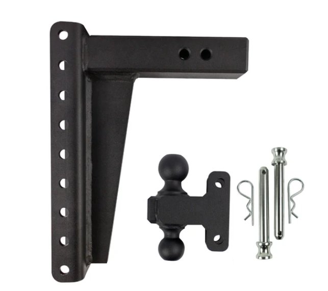 BULLETPROOF HITCHES 2-BALL MOUNT FOR 2-1/2" HITCH, 12" DROP, 12" RISE - 22K