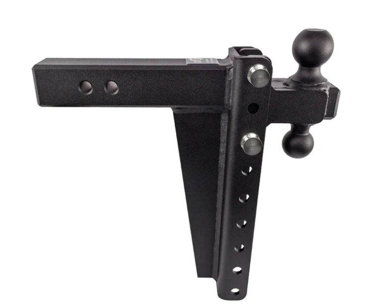 BULLETPROOF HITCHES 2-BALL MOUNT FOR 2-1/2" HITCH, 12" DROP, 12" RISE - 22K